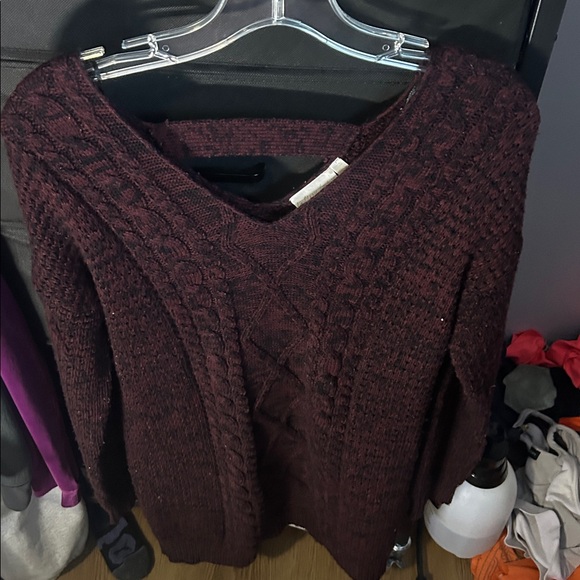 Sweaters - 25”-29” Ptp Sweater Dress Burgundy